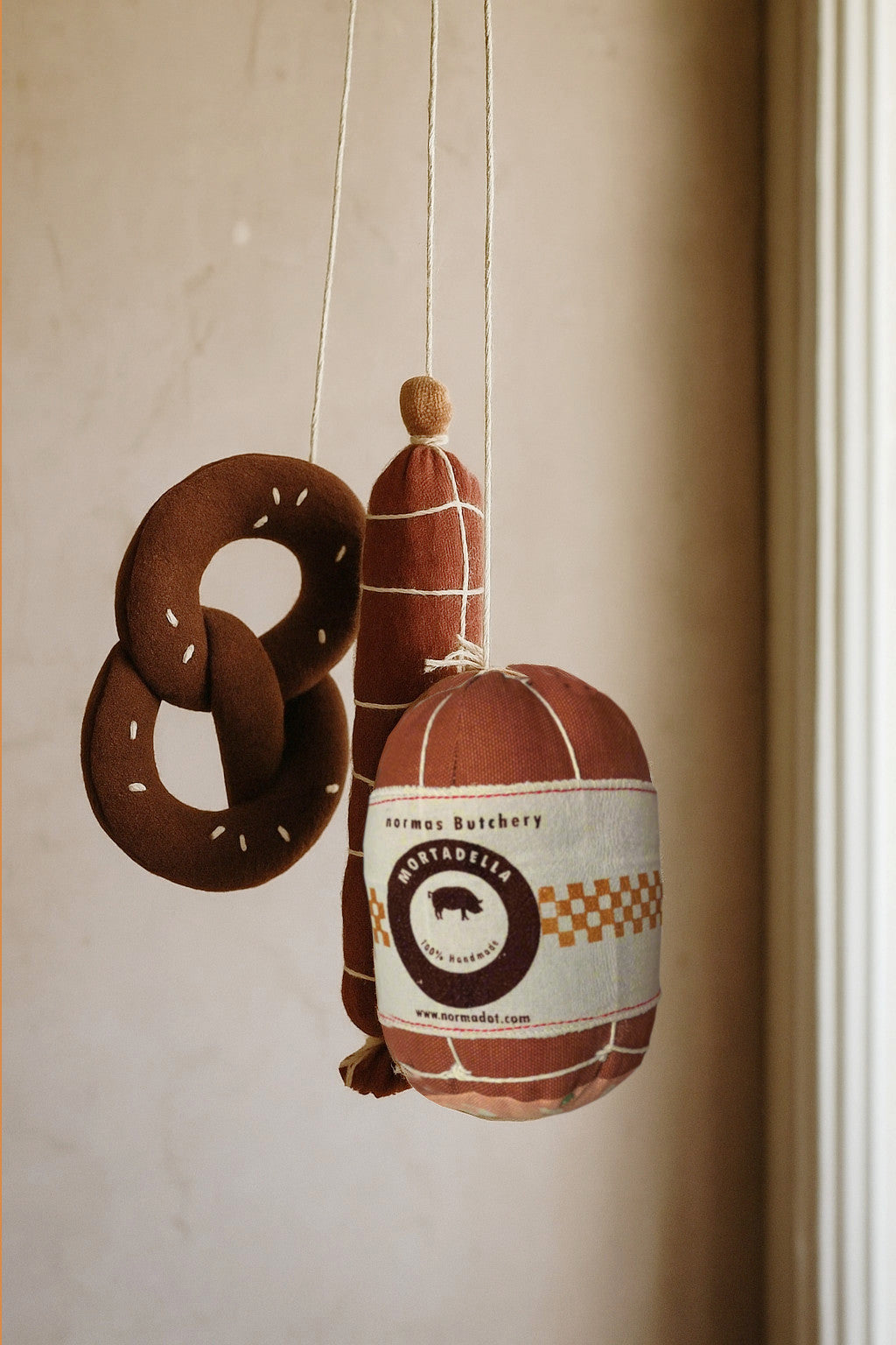 Handmade Mortadella Toy with Slice