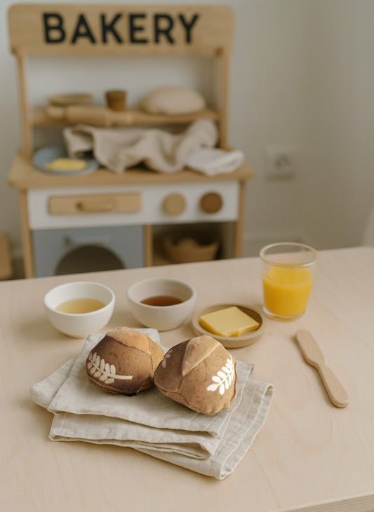 Handmade Whole Wheat Play Bread Roll