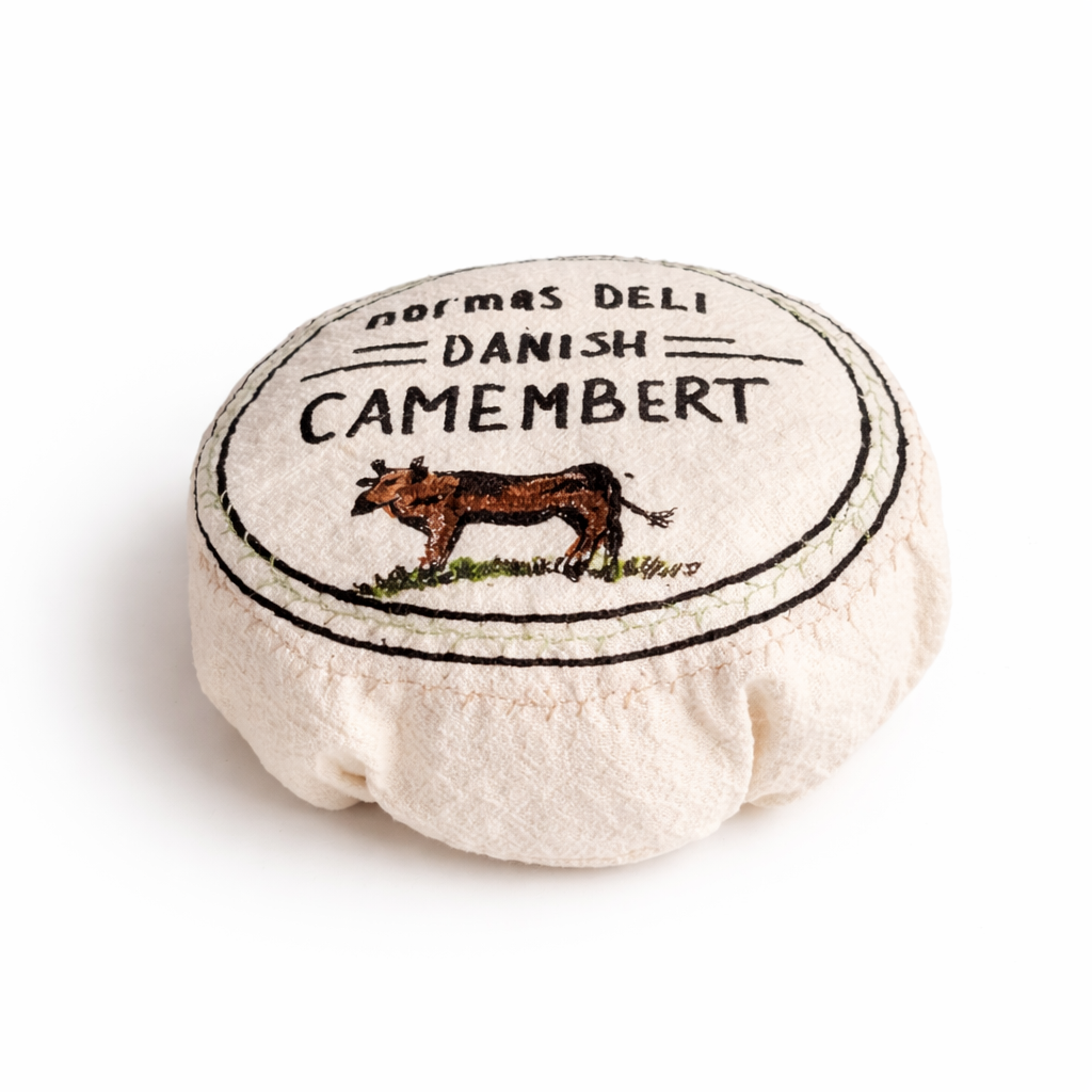 Embroidered Camembert Cheese Toy - 3 piece