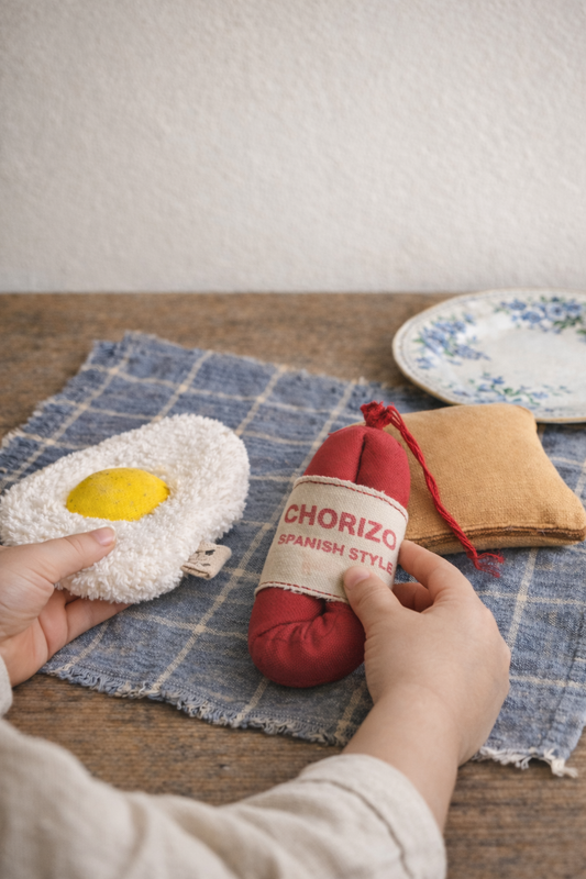 Plush Fried Egg with pebber sprinkle