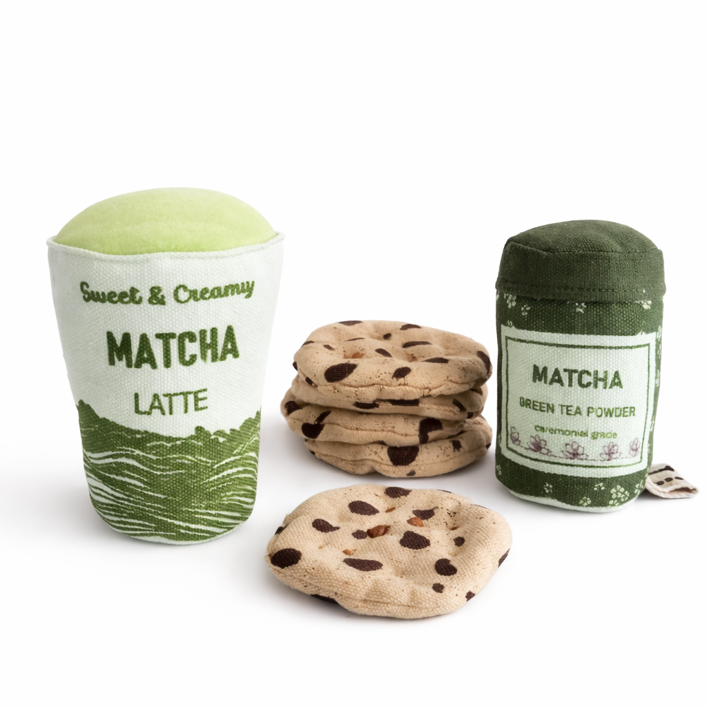 Handcrafted Matcha Latte Plush Toy