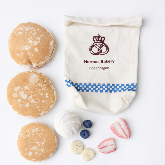 Handmade Fabric Pancake Play Set – American Breakfast Pretend Food