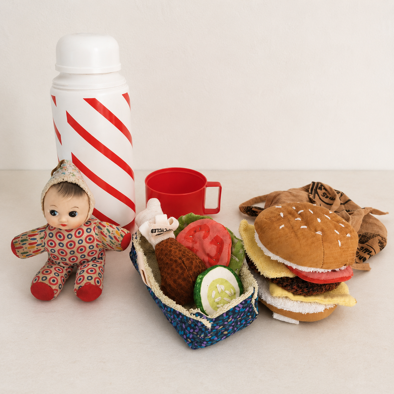 Vintage 1970s Red & White Thermos Flask – Prop Sale