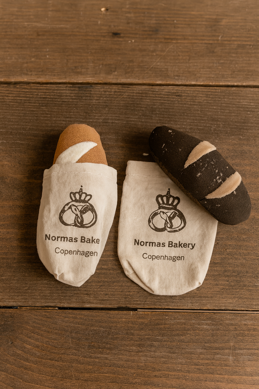 Handprinted French Baguette Toy – Cotton & Velvet