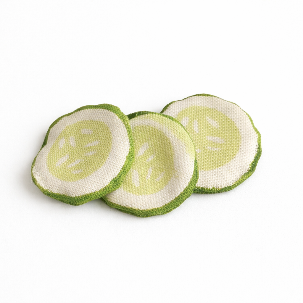 3-PackPlush Cucumber Slices