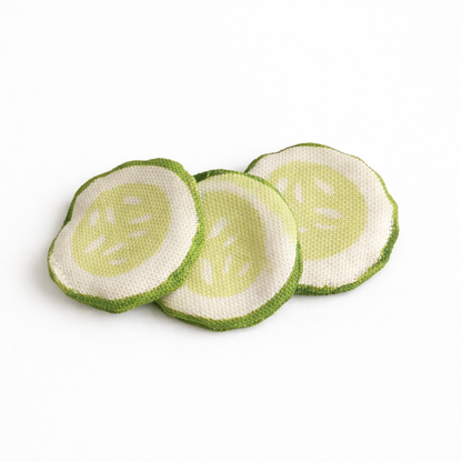 3-PackPlush Cucumber Slices