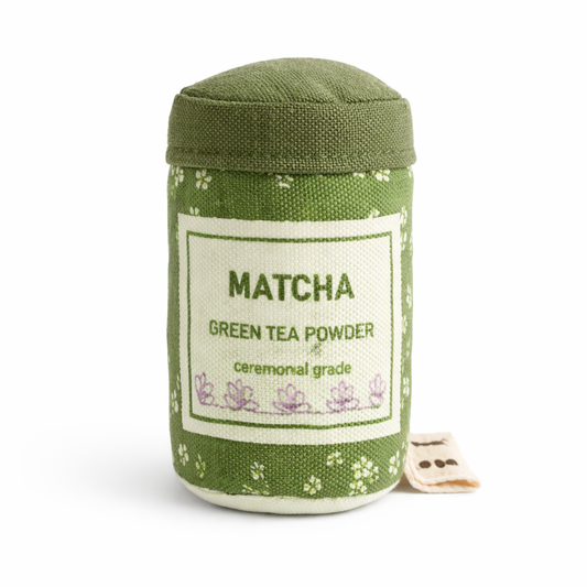Plush Matcha Green Tea Powder – Ceremonial Grade Toy