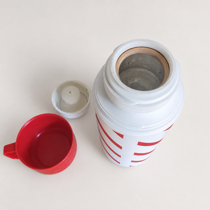 Vintage 1970s Red & White Thermos Flask – Prop Sale