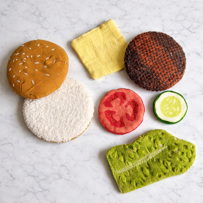 Handmade Burger Play Food Set