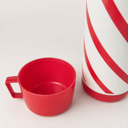 Vintage 1970s Red & White Thermos Flask – Prop Sale