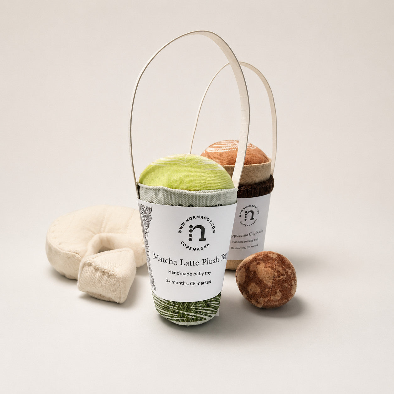 Handcrafted Matcha Latte Plush Toy