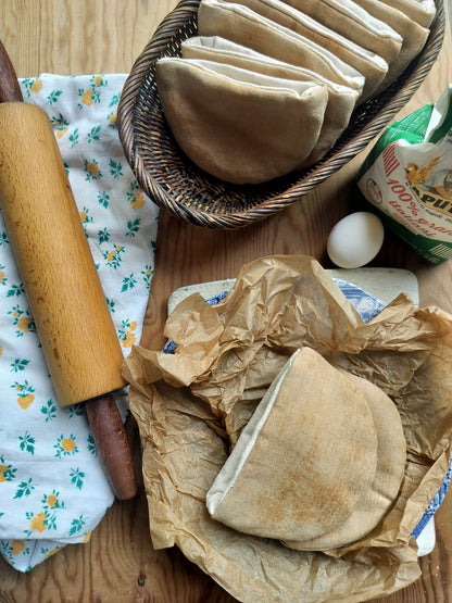 Fabric Pita Bread Play Set – 2 pcs – Handmade in Denmark