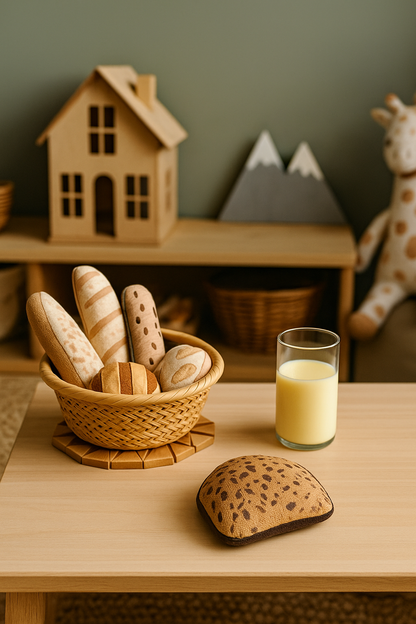 Eco-Friendly Play Food – Rye Bread Slices (2 Pieces)