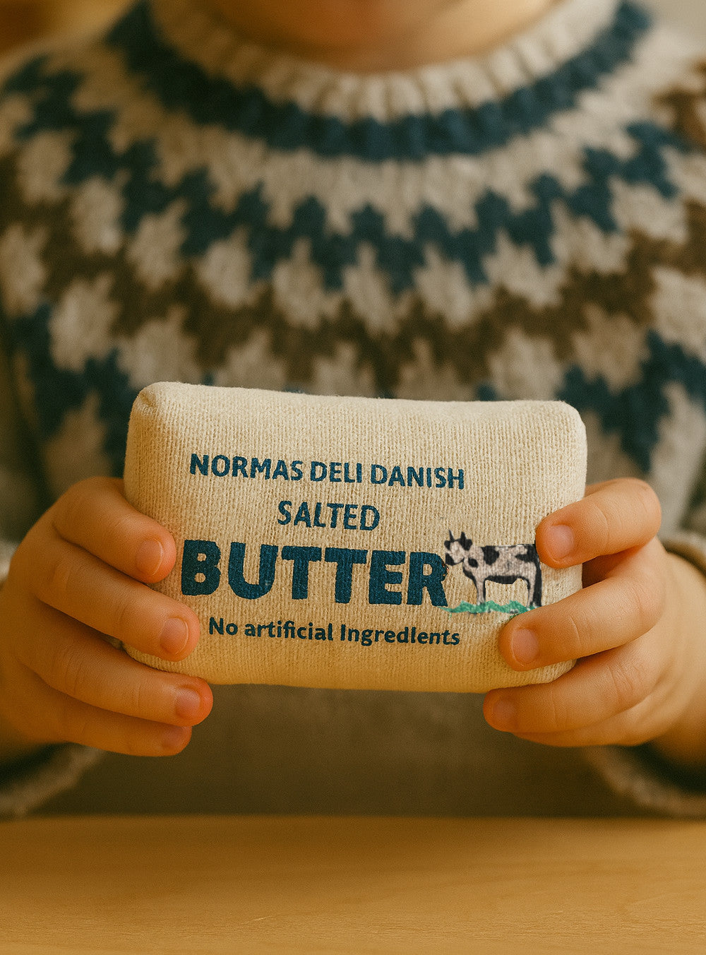 Handmade Pretend Butter Packet – Toy Food for Play Kitchens