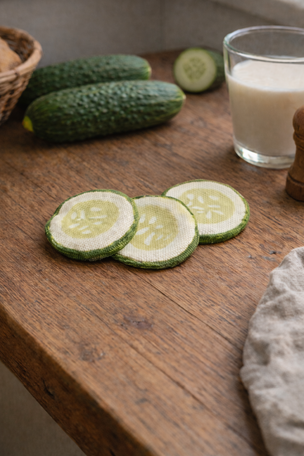 3-PackPlush Cucumber Slices