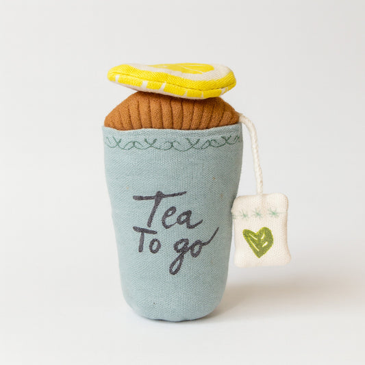 Handmade "Tea To Go" Play Cup with Lemon & Tea Bag