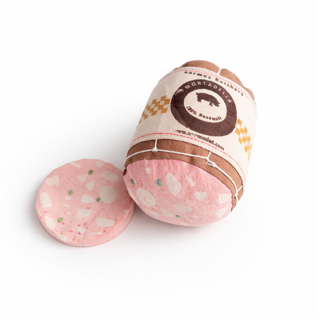 Handmade Mortadella Toy with Slice