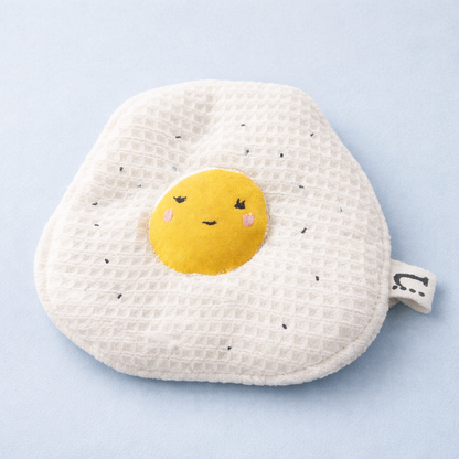 Plush Fried Egg Crinkle – Sensory Baby Toy