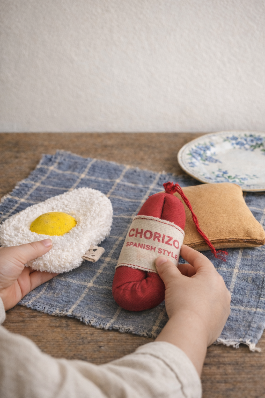 Plush Fried Egg  with pebber sprinkle