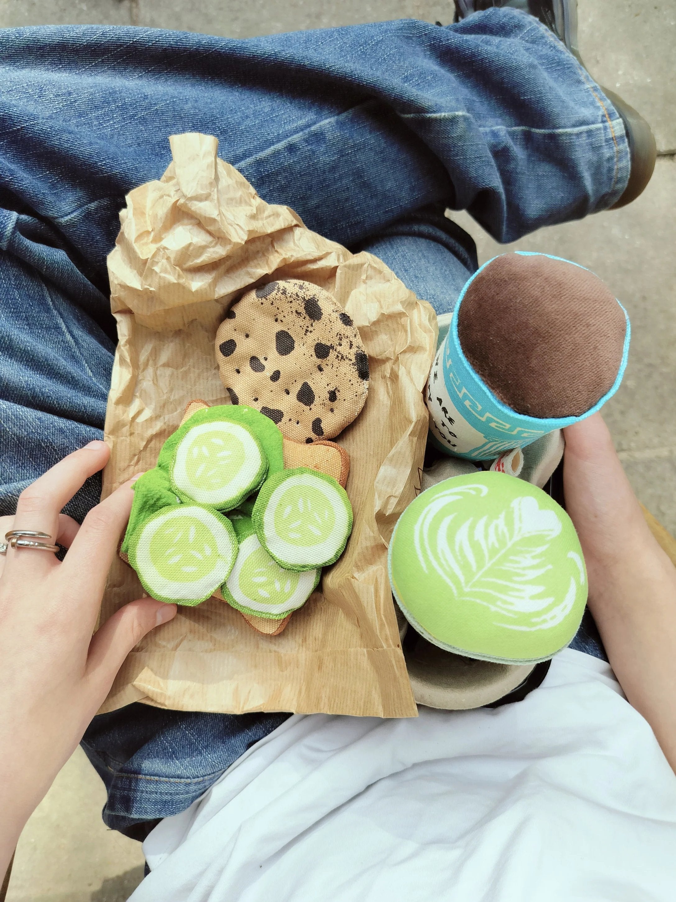 Matcha Latte Plush Toy – Handmade Pretend Play | normadot