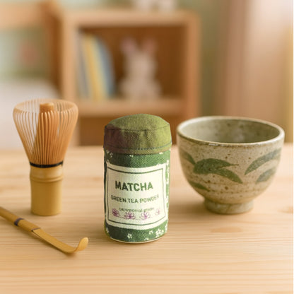 Plush Matcha Green Tea Powder – Ceremonial Grade Toy