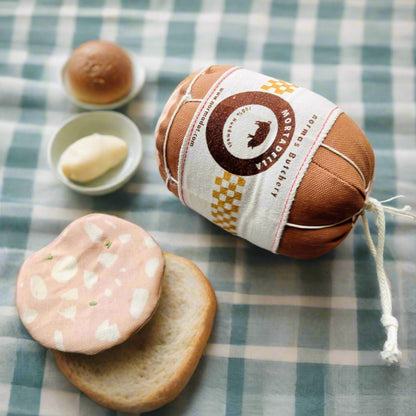 Handmade Mortadella Toy with Slice – Italian Deli Play Food by Normadot