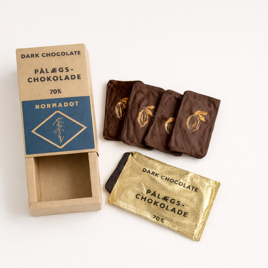 Pack of 4 Dark Chocolate Slices – Pålægschokolade