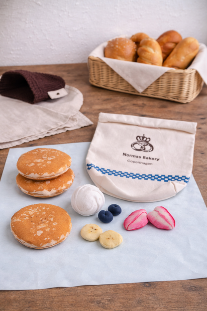 Handmade Fabric Pancake Play Set – American Breakfast Pretend Food
