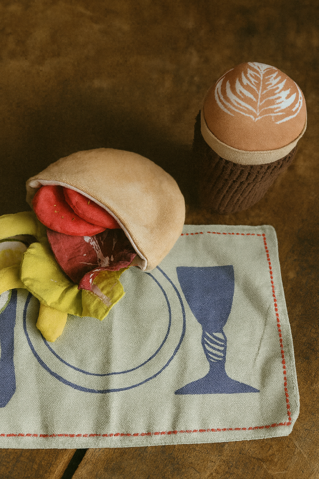Handcrafted Garden Fresh Salad Play-Set – Avocado, Tomato, Cucumber & Pita