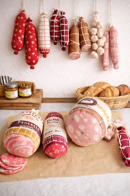 Handmade Mortadella Toy with Slice
