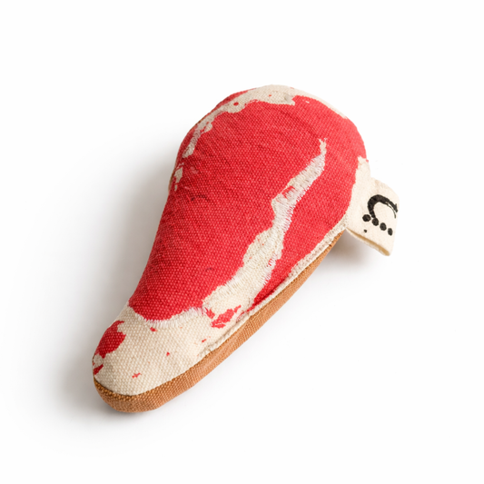 Dual-Sided Ribeye Steak Toy – Raw & Cooked Sides - 1 Pcs