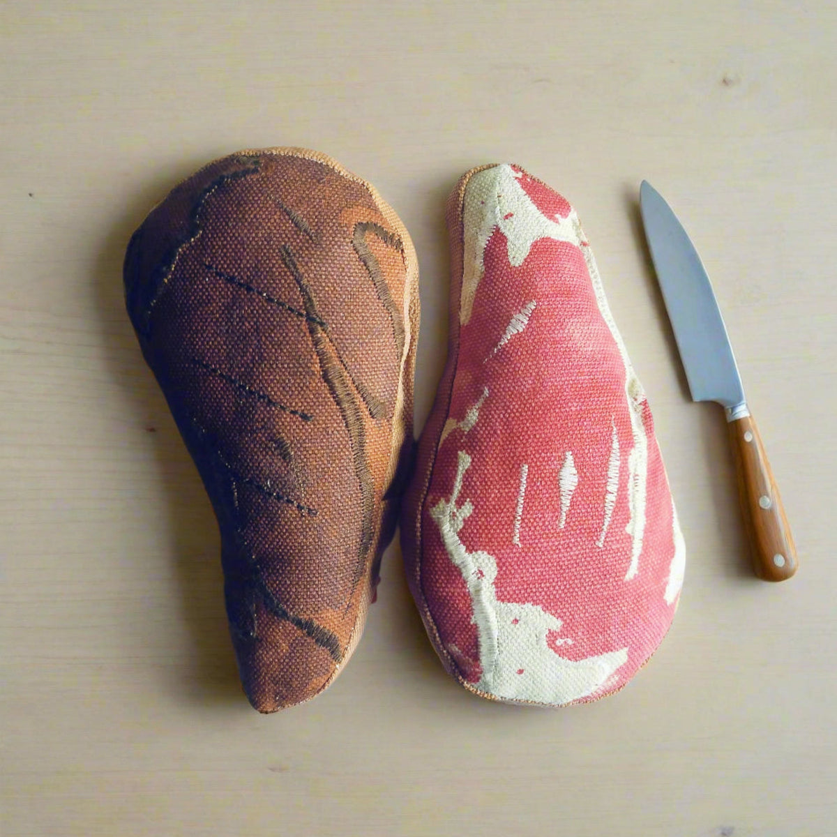 Dual-Sided Ribeye Steak Toy | Realistic Pretend Play Food for Kids 3 ...